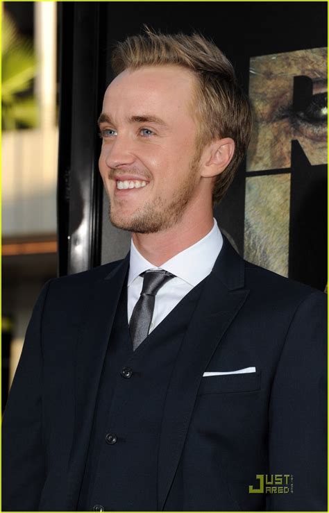 Full Sized Photo of tom felton apes premiere 12 | Tom Felton: 'Rise of the Planet of the Apes ...