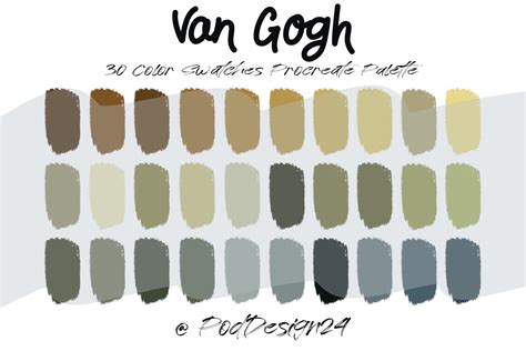 Van Gogh Colour Palette | ubicaciondepersonas.cdmx.gob.mx