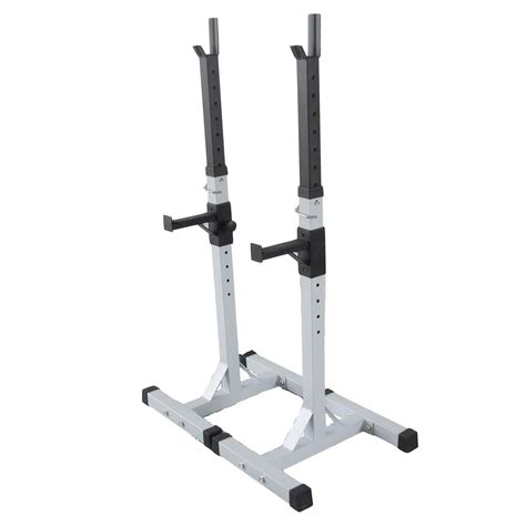 Fitness Adjustable Gym Squat Barbell Power Rack Weight Bench Stand Heavy Duty | eBay