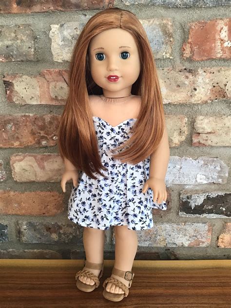 Katrina Custom OOAK American Girl Doll Red Hair Dark Blue Eyes | Etsy