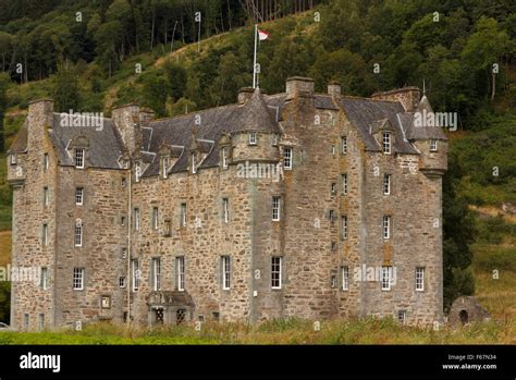 Castle Menzies is situated just outside the town of Aberfeldy, Perth ...