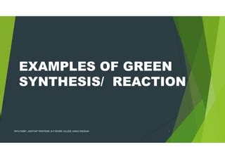 EXAMPLES OF GREEN CHEMISTRY.pdf