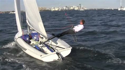 Single handed 470 sailing - YouTube