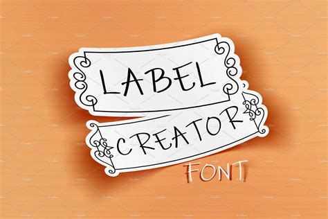 Label Creator | Fonts ~ Creative Market