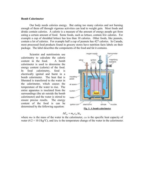 Bomb Calorimeter