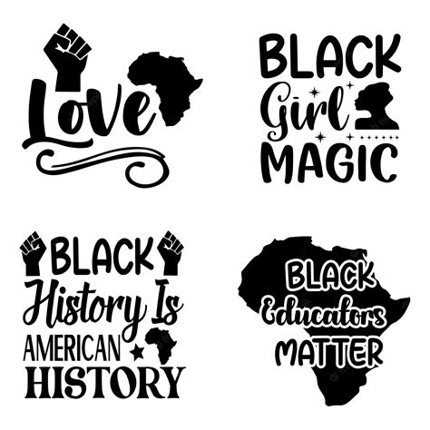 Premium Vector | Black History Svg Quotes Design