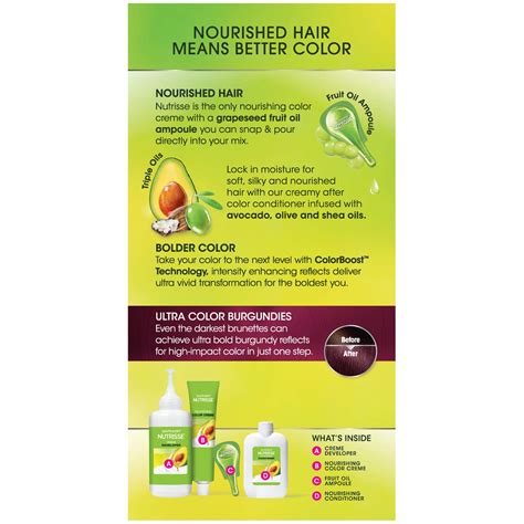 Buy Garnier Nutrisse Ultra Color Nourishing Permanent Hair Color Cream ...