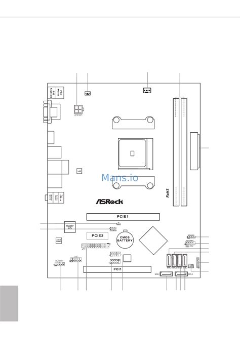 ASRock FM2A58M-HD+ R2.0 [11/67] Motherboard layout