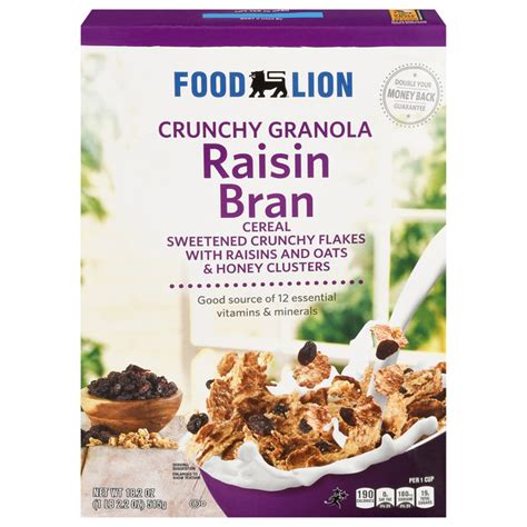 Save on Food Lion Crunchy Granola Raisin Bran Cereal Order Online Delivery | Food Lion