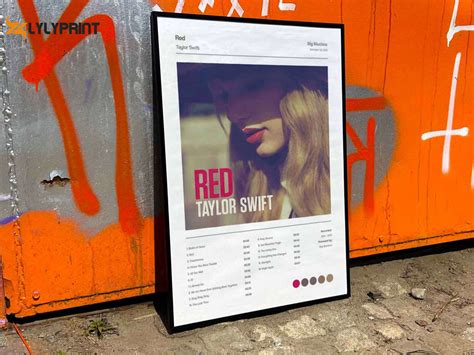 Taylor Swift "Red" Album Cover Poster #5 - lylyprint.com