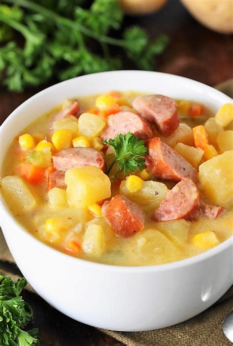 Kielbasa Potato Soup | The Kitchen is My Playground