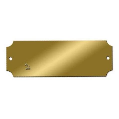 Brass Name Plate at best price in Vadodara by Baroda Metal Label Works ...