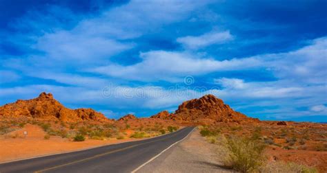 American Countryroad during a Road Trip To Famous National Parks Stock Photo - Image of concept ...