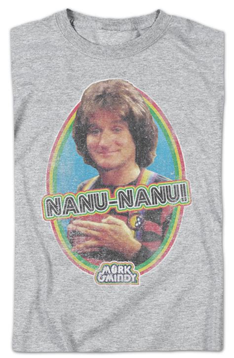 Distressed Nanu Nanu Mork and Mindy T-Shirt