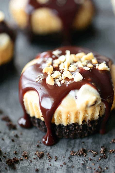 Mini Peanut Butter Cheesecakes - The Gunny Sack