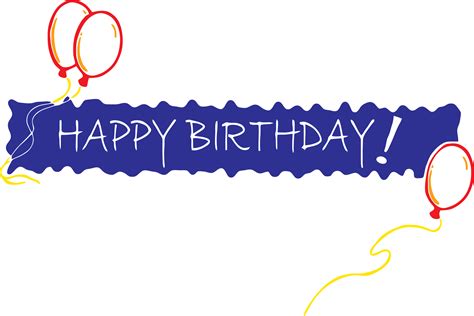 Happy Birthday Banner PNG File Download Free | PNG All