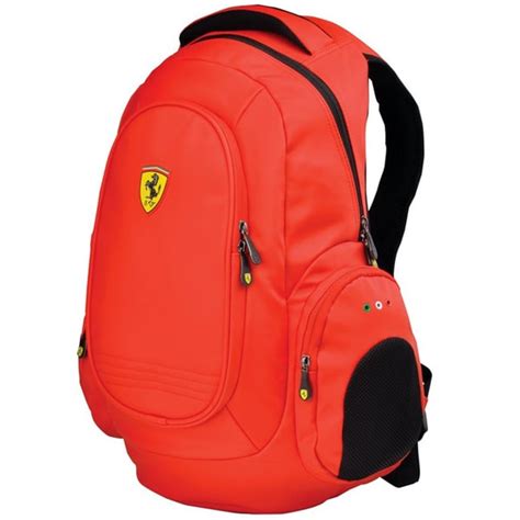 Ferrari Heavy-Duty Red 17-inch Laptop Backpack - 15685160 - Overstock ...