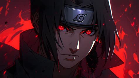 🔥 Free Download Naruto Itachi Uchiha Red Desktop Wallpaper 4k by ...