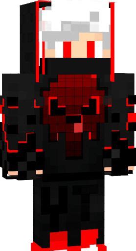 Red-Skin 3D | Nov a Skin | Minecraft skins black, Minecraft skins red ...