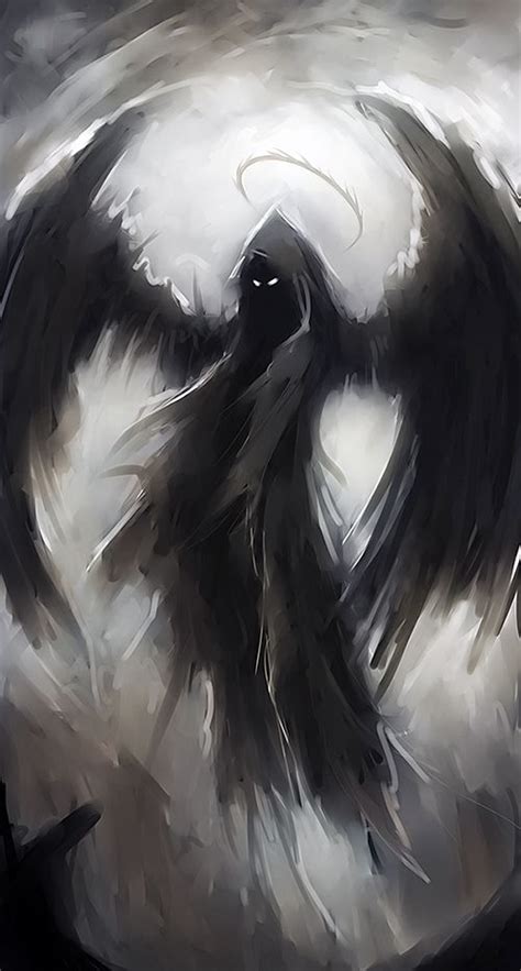 dark angels - Google Search | Black art painting, Shadow creatures ...