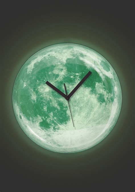 Latest Sales | ideel | Wall clock glow in the dark, Moon clock, Clock