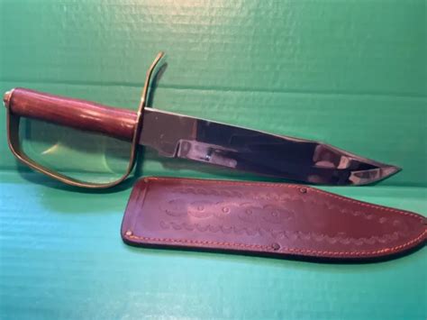 VINTAGE - BOWIE Knife With Leather Sheath in Box 16” Pakistan $56.00 - PicClick