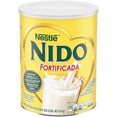 Nestle NIDO Fortificada Dry Whole Milk 56.3 oz. Canister - Walmart.com ...