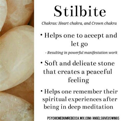 Stilbite crystal meaning | Crystal therapy