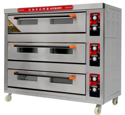 3 Decks 12 Trays Electric Baking Oven Machine with Commercial Catering ...