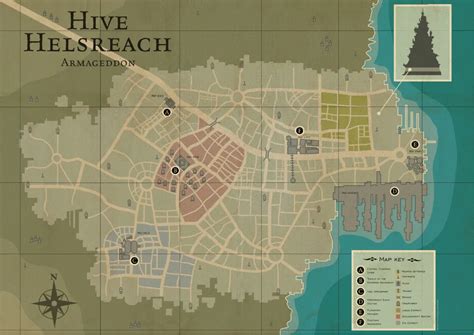 Hive Helsreach Armageddon City Map Classic Vintage Retro Kraft ...