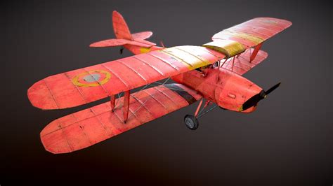 Red Old Plane - 3D model by AVR Creative (@avrcreative) [74e885f ...