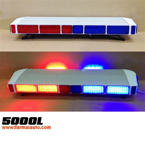 12V police led strobe light bar,5000L Ultra thin LED lightbar 5000L ...