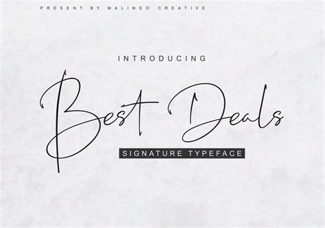 Best Deals – Free Signature Typeface :: Behance