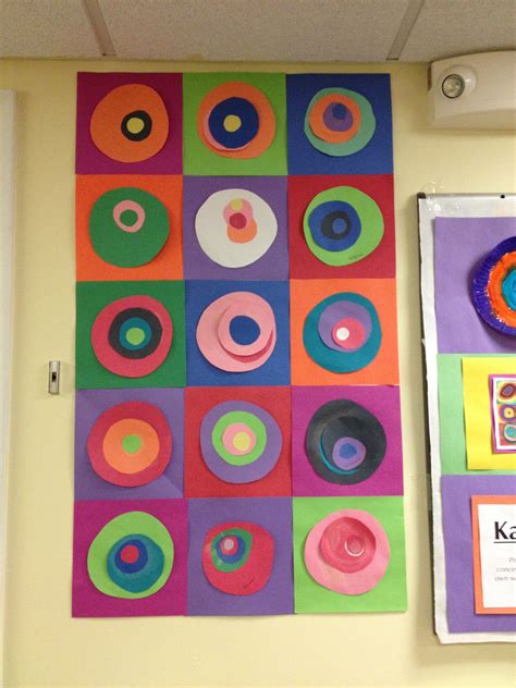 Preschool artist week- Kandinsky circles | Art lessons, Montessori art ...