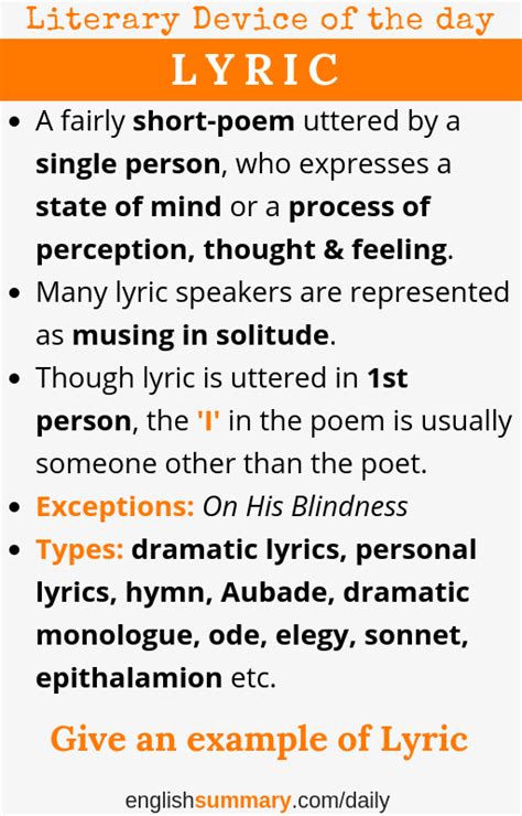 lyric meaning in english, lyric definition poetry | English literature ...