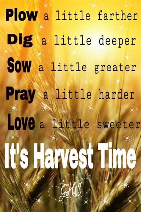 It's Harvest Time | Harvest quotes, Harvest poems, Harvest time