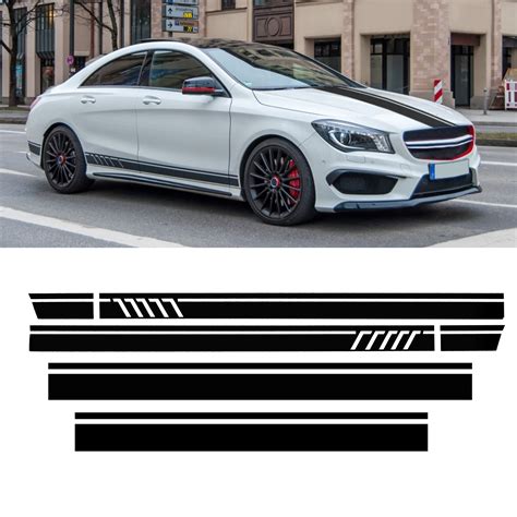 Roof Sport Side Stripes Car Decal Stickers For Mercedes Benz W117 C117 ...