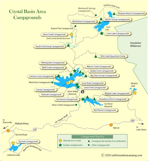 Crystal Basin Campground Map