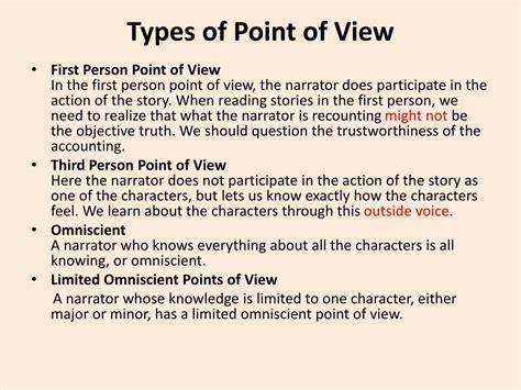 PPT - Characters and Point Of View PowerPoint Presentation, free download - ID:4732560