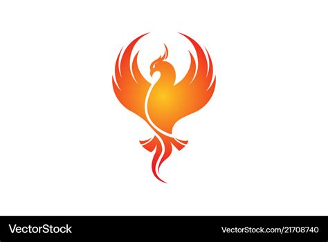 Phoenix Bird Logo / Red And Yellow Bird Logo Phoenix Digital Art ...