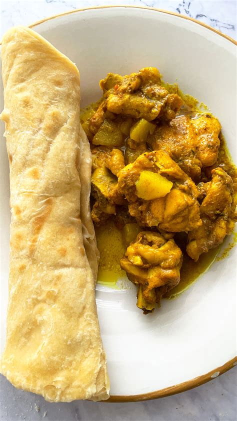 Jamaican Curry Chicken and Roti recipe - Jamdown Foodie