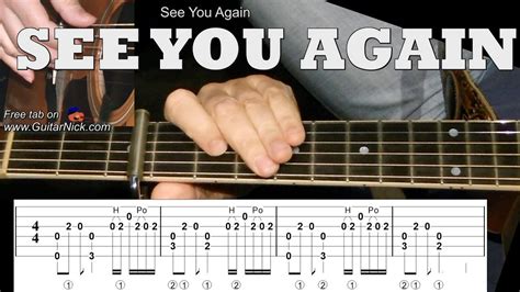 SEE YOU AGAIN (Furious 7): Fingerstyle Guitar Lesson + TAB by GuitarNick - YouTube