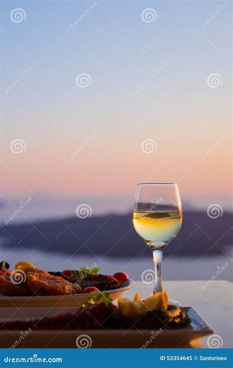 Dinner and sea sunset stock image. Image of evening, travel - 53354645