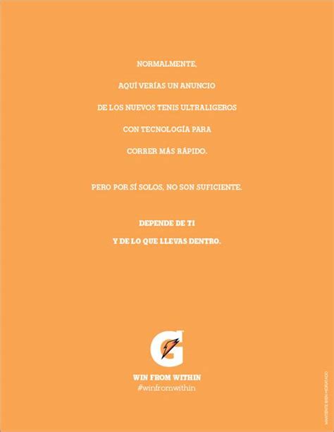 FUSIÓN MERCADOTECNIA DEPORTE: GATORADE: WIN FROM WITHIN