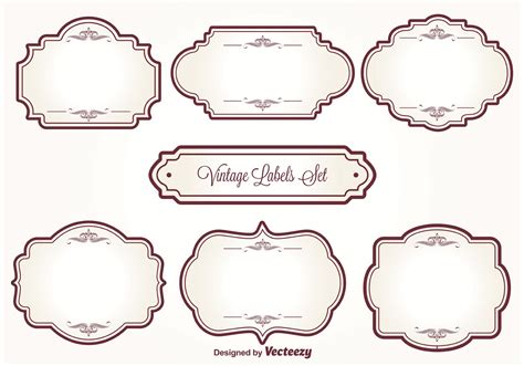 Vintage Label Set 83190 Vector Art at Vecteezy