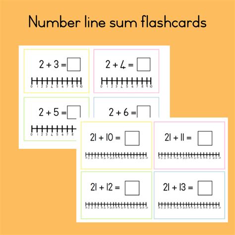 NUMBER LINE FLASHCARDS 1 – 40 • Teacha!