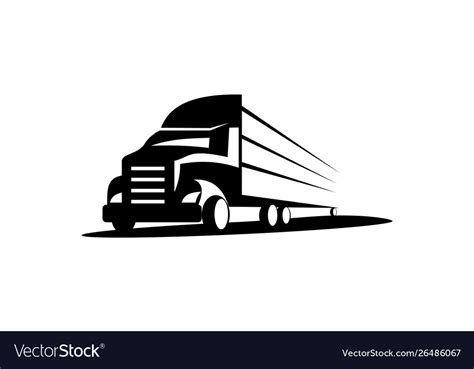 Truck logo cargo logo delivery cargo trucks log Vector Image