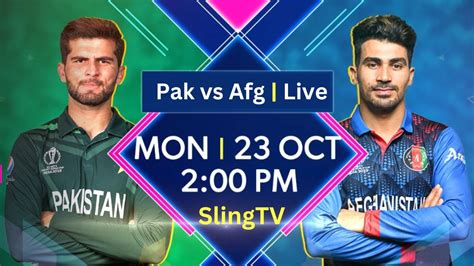 How To Watch Pakistan Vs Afghanistan Live ICC Cricket World Cup 2023 In ...