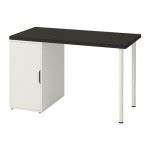ALEX / LINNMON table black-brown / white (493.080.03) - reviews, price, where to buy