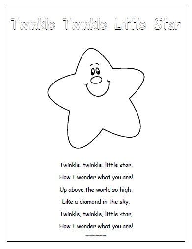 Print Twinkle Twinkle Little Star – Free Printable